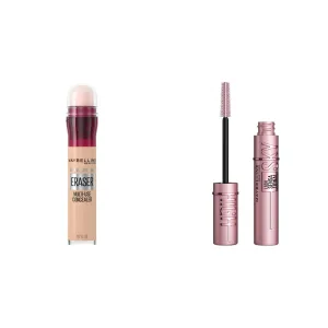 Maybelline Instant Age Rewind Eraser Dark Circles Treatment Multi-Use Concealer & Lash Sensational Sky High Washable Mascara Makeup