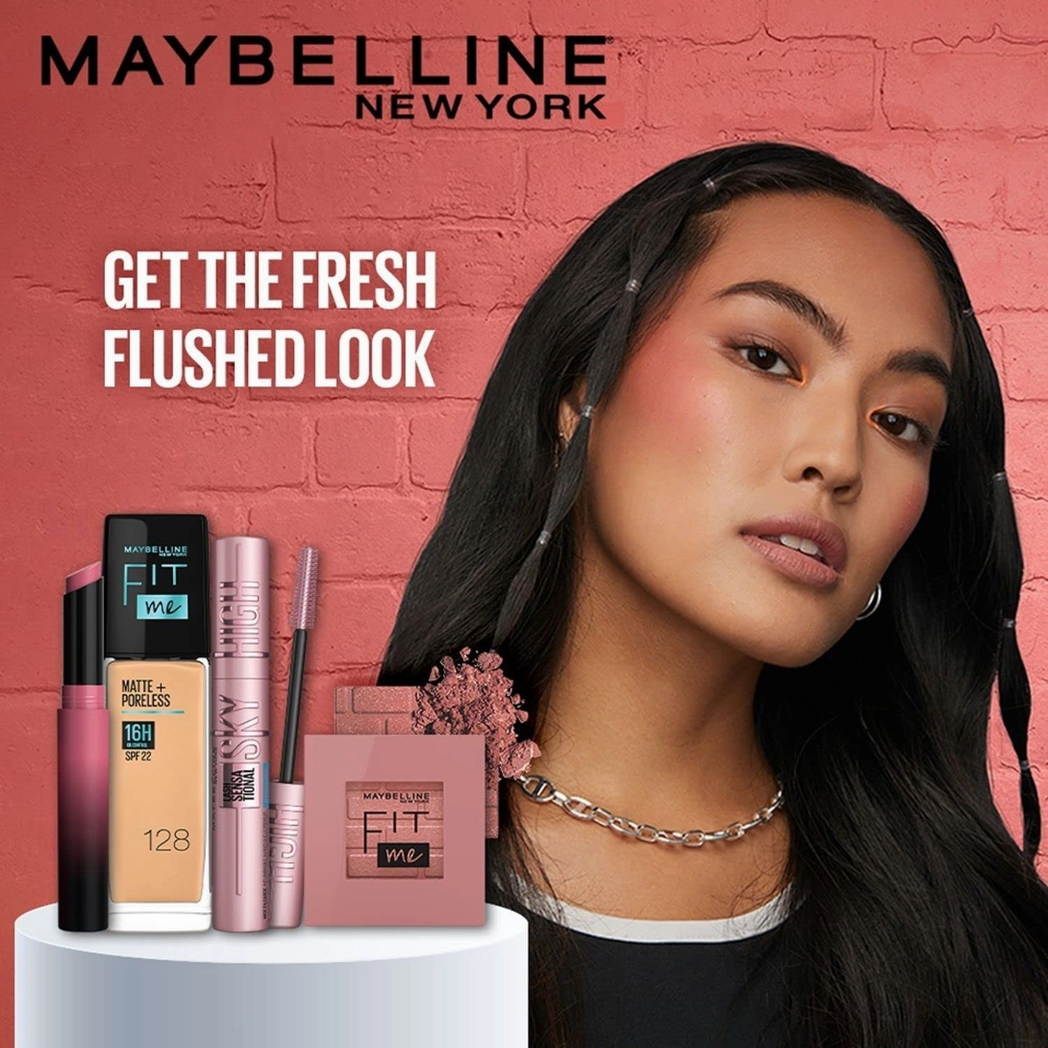 Maybelline Fit Me Blush, Lightweight, Smooth, Blendable, Long-lasting All-Day Face Enhancing Makeup Color, Wine, 1 Count (Pack of 4)