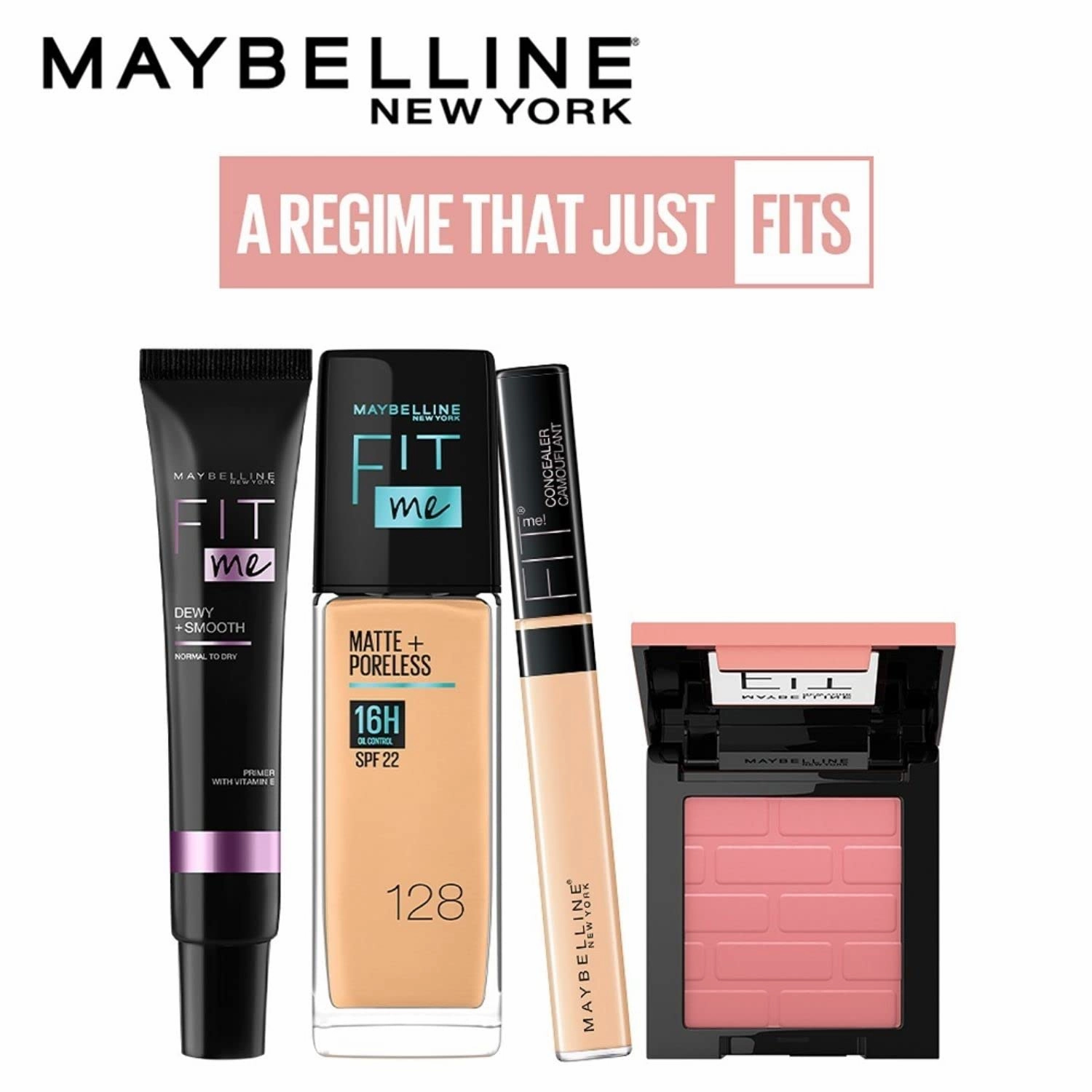 Maybelline Fit Me Blush, Lightweight, Smooth, Blendable, Long-lasting All-Day Face Enhancing Makeup Color, Wine, 1 Count (Pack of 4)
