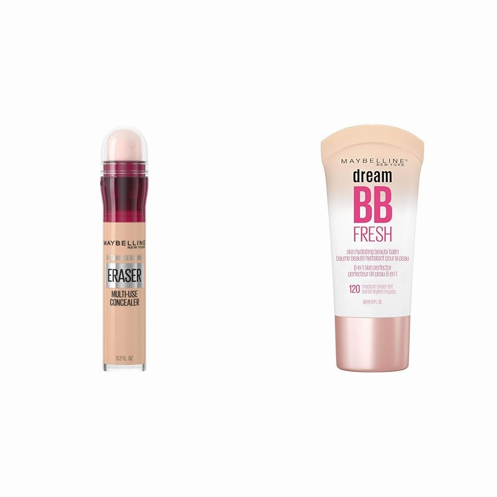 Maybelline Instant Age Rewind Dark Circles Concealer 115 Count and Dream Fresh Skin Hydrating BB Cream SPF 30 Medium