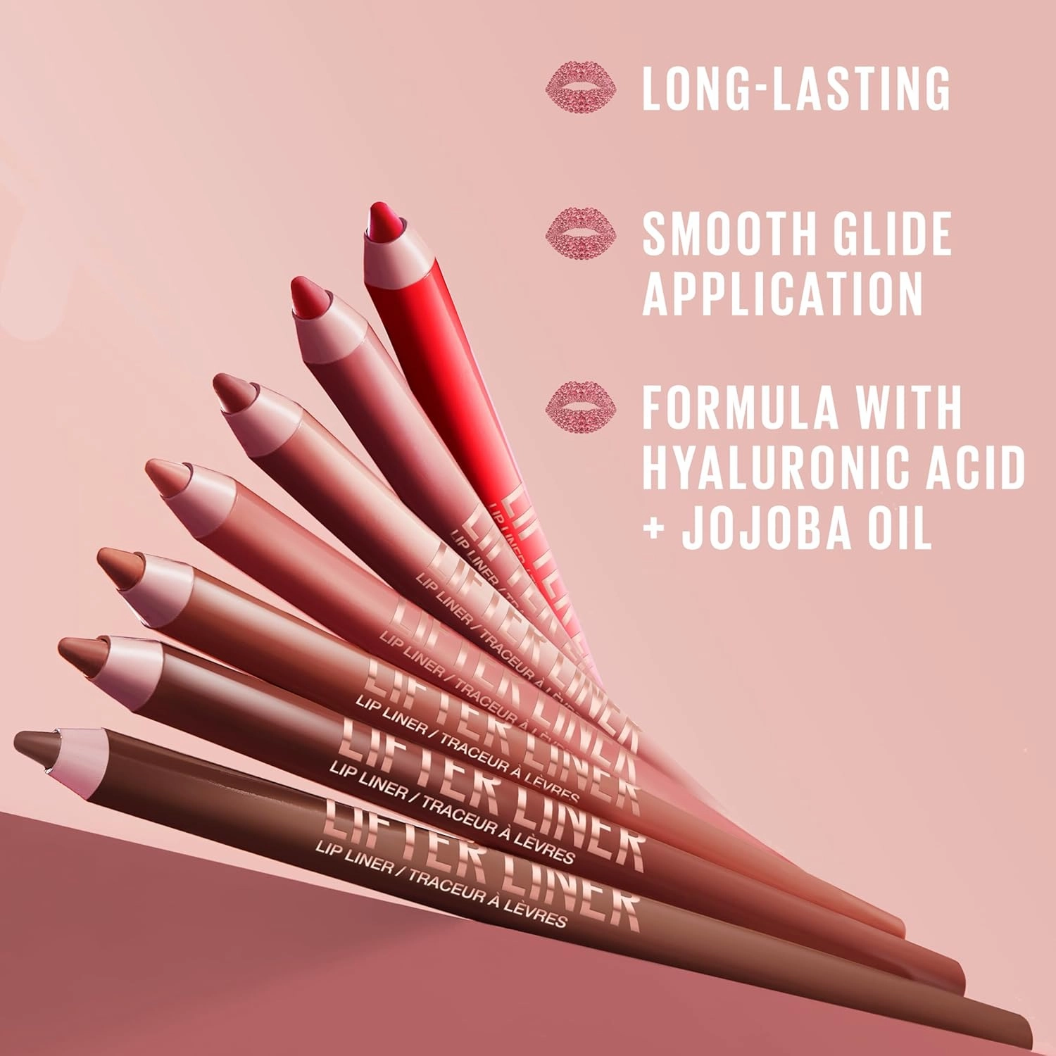 Maybelline Lifter Gloss and Lifter Liner Bundle, Lip Gloss and Lip Liner in Shades Petal and Fine Line, Pack of 2
