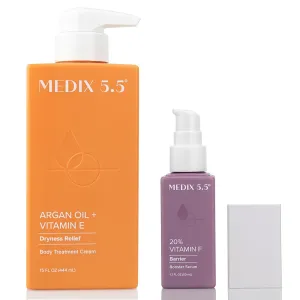 Medix 5.5 Argan Oil Anti-Aging Cream   20% Vitamin F Anti-Aging Booster Serum Set