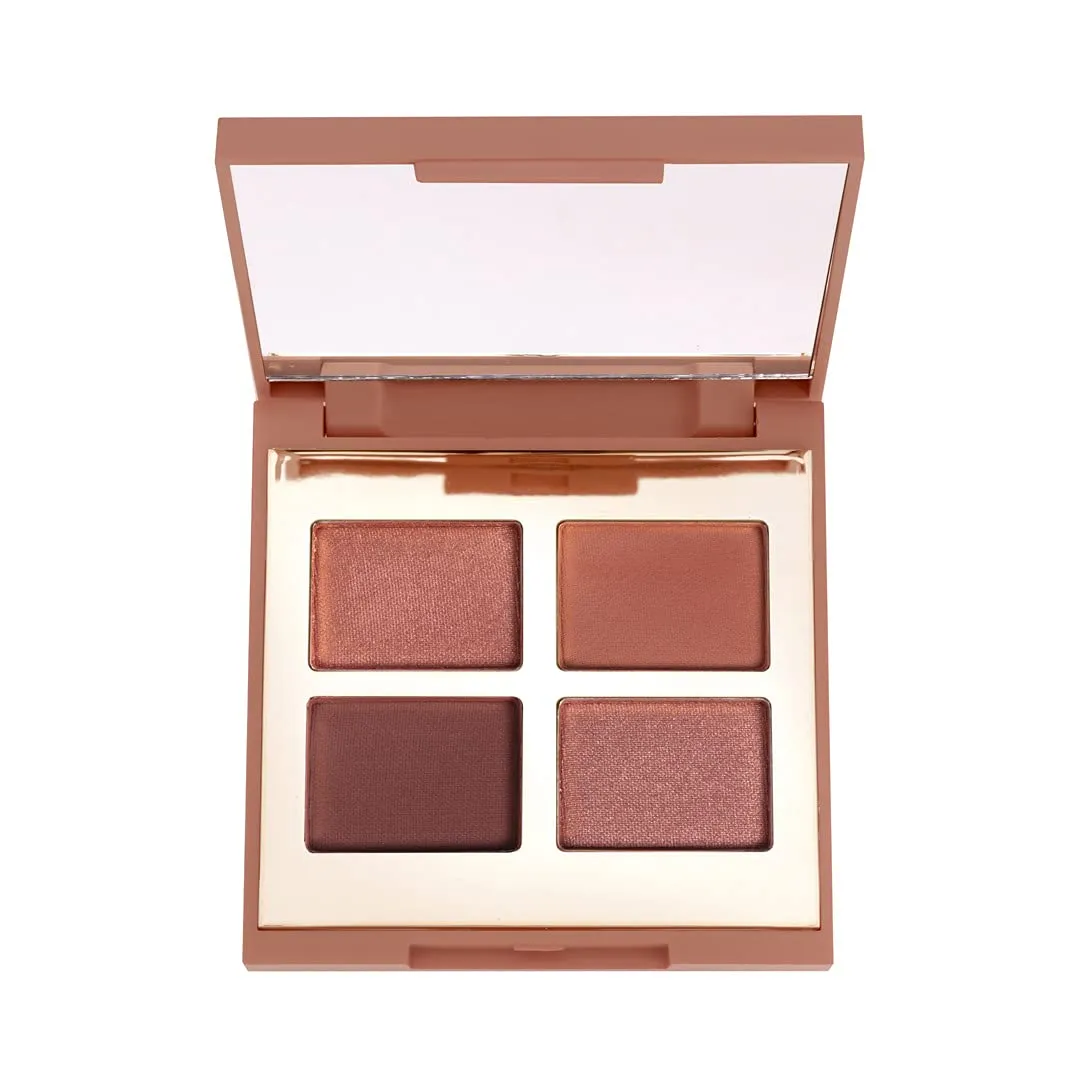 Mellow Cosmetic Eyeshadow Quad - Matte & Shimmer Shades - Eyeshadow Palette Kit for Women - Longwear, Highly Pigmented, Intense Color - Compact Eye Makeup Kit (Harmonia)