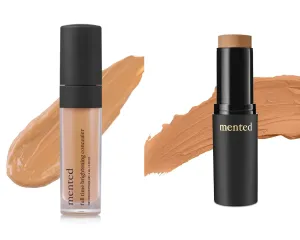 Mented Cosmetics Full-Time Eye Brightening Concealer, Under Eyes Make Up Corrector, Blemishes & Contour, Hustle   Stick Foundation Make Up, Concealer & Contour Stick for Black Women Makeup, T20