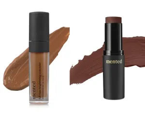 Mented Cosmetics Full-Time Eye Brightening Concealer, Under Eyes Make Up Corrector, Blemishes & Contour, Werk From Home   Stick Foundation Make Up, Concealer & Contour Stick for Black Women Makeup D30