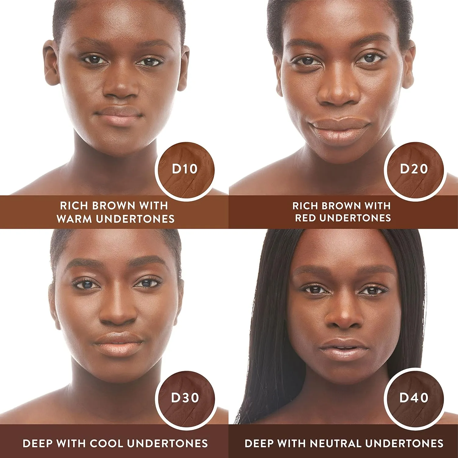 Mented Cosmetics Stick Foundation Make Up, Concealer & Contour Stick for Dark Skin, Cream Foundation for Black Women Makeup, Vegan and Cruelty Free, D10