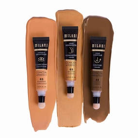 Milani Conceal   Perfect Facelift Collection Kit 3: Toffee Contour, Molten Highlighter, Pumpkin Undereye Brightener