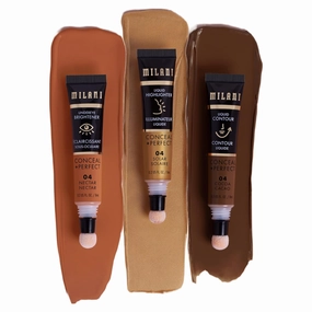 Milani Conceal   Perfect Facelift Collection Kit 4: Cocoa Contour, Solar Highlighter, Nectar Undereye Brightener