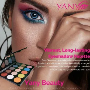 Minah Collection 15-Shades Eye Shadow Palette with Mirror