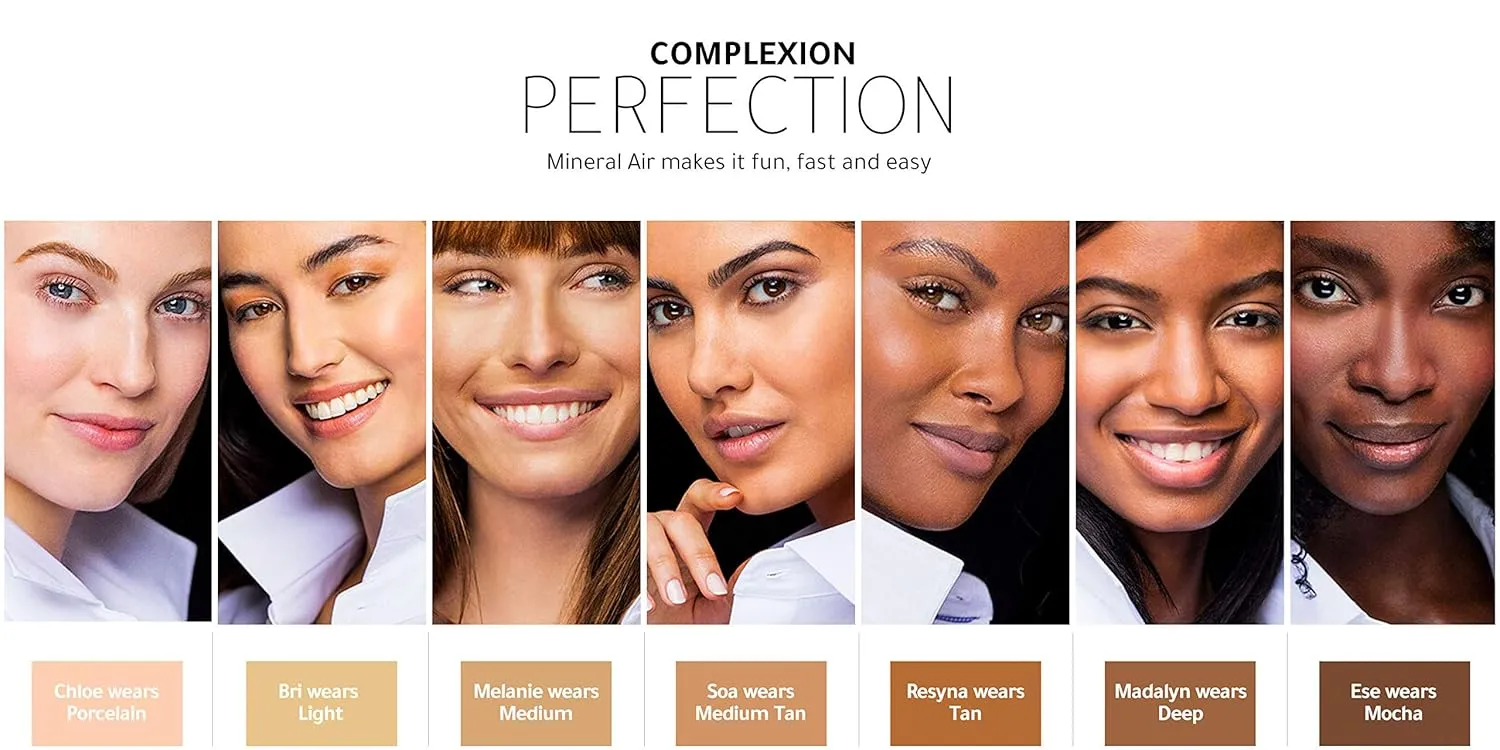 Mineral Air Four-in-One Foundation for Mineral Air Mist Device—Color, 10 ml, Travel Size - Medium