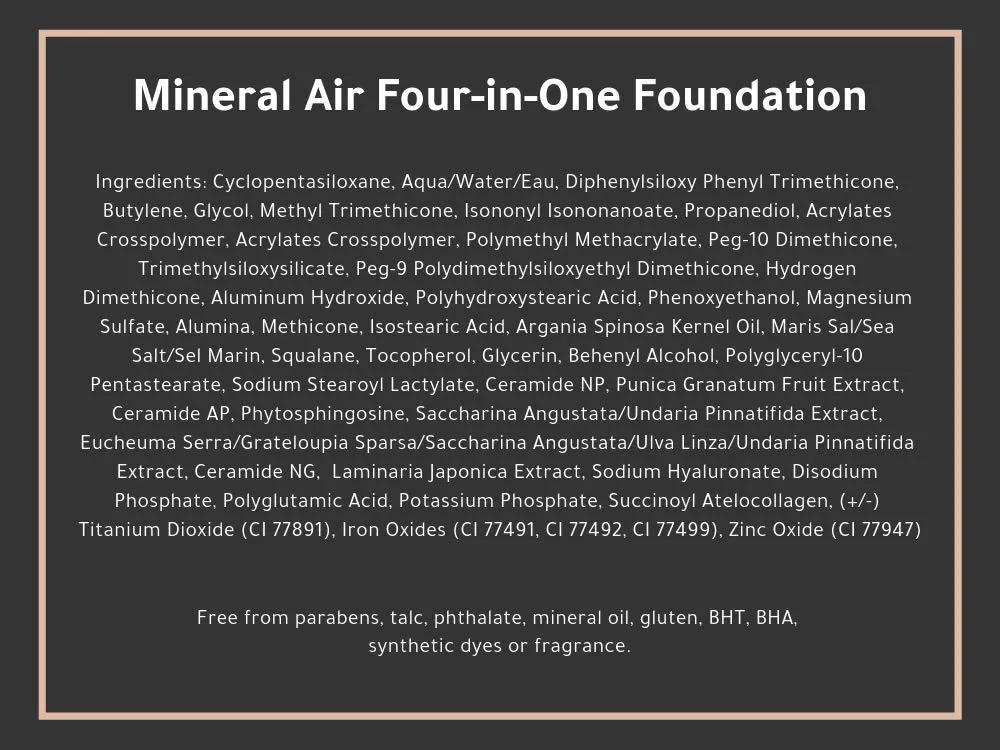 Mineral Air Four-in-One Foundation for Mineral Air Mist Device—Color, 10 ml, Travel Size - Medium