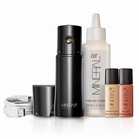 Mineral Air Complexion and Blush Kit | Flawless Mineral Foundation & Blush Application - Tan