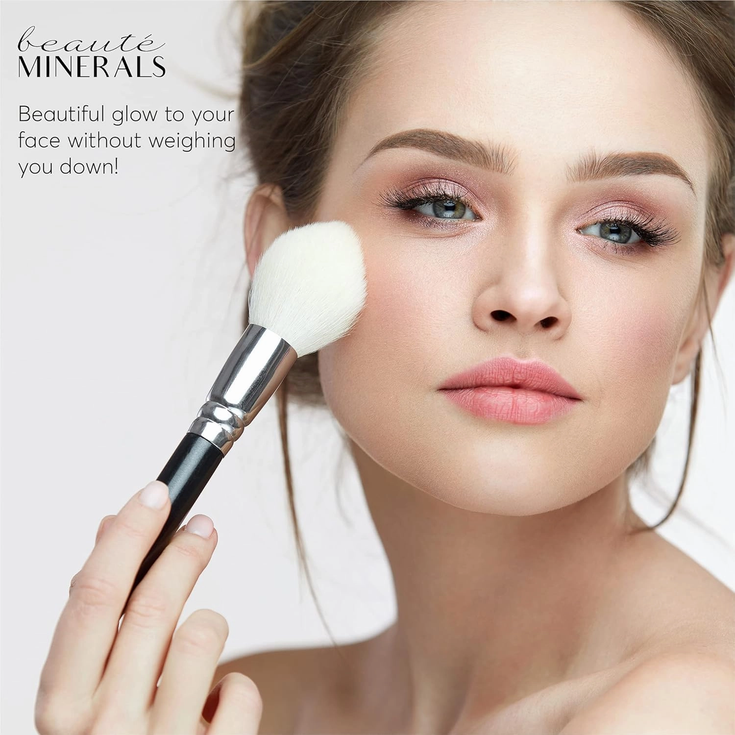 Mineral Blush Powder by Beauté Minerals | Gluten Free Pressed Powder Blush Makeup: Natural Makeup Contour, Blush and Highlighter Palette for Glowing Skin, Lip and Cheek Tint in Natural Radiance