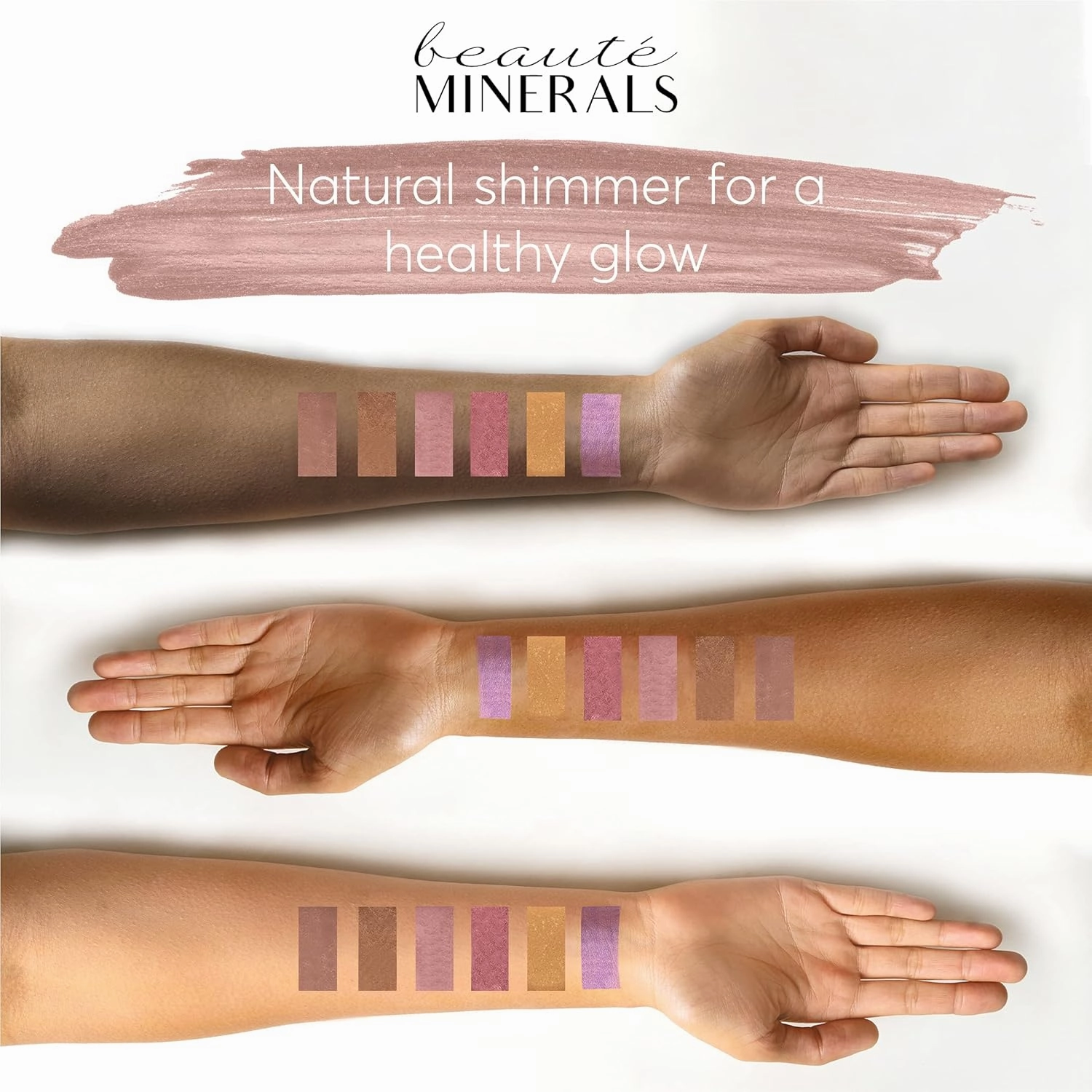Mineral Blush Powder by Beauté Minerals | Gluten Free Pressed Powder Blush Makeup: Natural Makeup Contour, Blush and Highlighter Palette for Glowing Skin, Lip and Cheek Tint in Natural Radiance