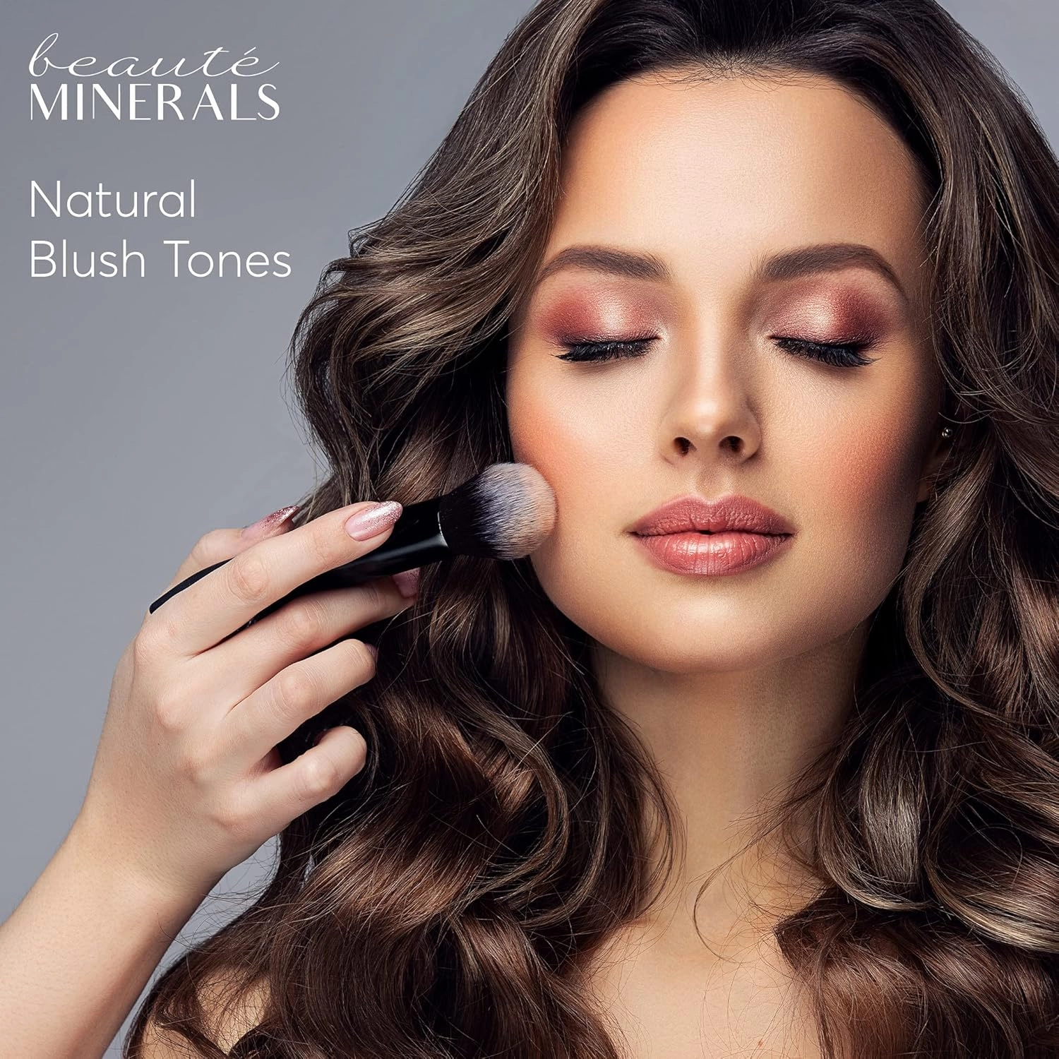Mineral Blush Powder by Beauté Minerals | Gluten Free Pressed Powder Blush Makeup: Natural Makeup Contour, Blush and Highlighter Palette for Glowing Skin, Lip and Cheek Tint in Natural Radiance
