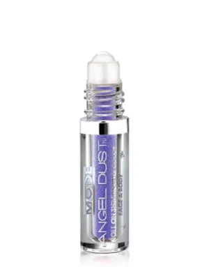 MODE Angel Dust Roll On Shimmering Eyeshadow Color DAZZLE Blue Violet Shimmery Pearl, Natural Skincare Loose Mineral Powder Pigment, Spill Proof Bottle, Cruelty Free, Vegan, Made in USA