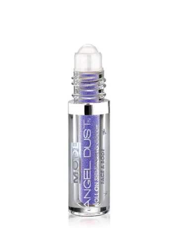 MODE Angel Dust Roll On Shimmering Eyeshadow Color DAZZLE Blue Violet Shimmery Pearl, Natural Skincare Loose Mineral Powder Pigment, Spill Proof Bottle, Cruelty Free, Vegan, Made in USA