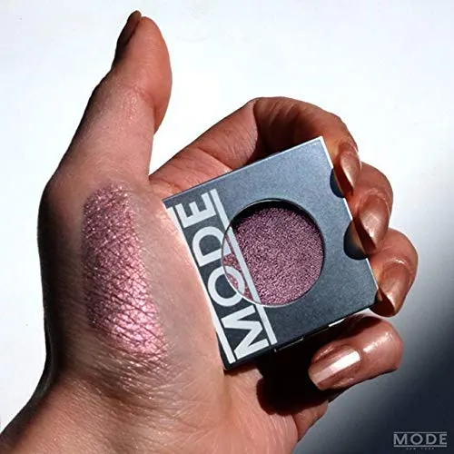 MODE Shimmery Frosty Pink Purple Amethyst Pearl Eyeshadow Absolute ELECTRIC YOUTH High Pigment Long Wear Nourishing Potent Color, Natural Pressed Powder Eye Shadow Single Compact, Made in NY USA