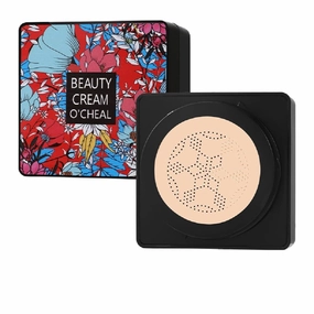Moisturizing BB Cream with Mushroom Extract, Brightening and Repair Formula, Lasting Hydration (Mushroom air cushion natural color, 0.115kg)