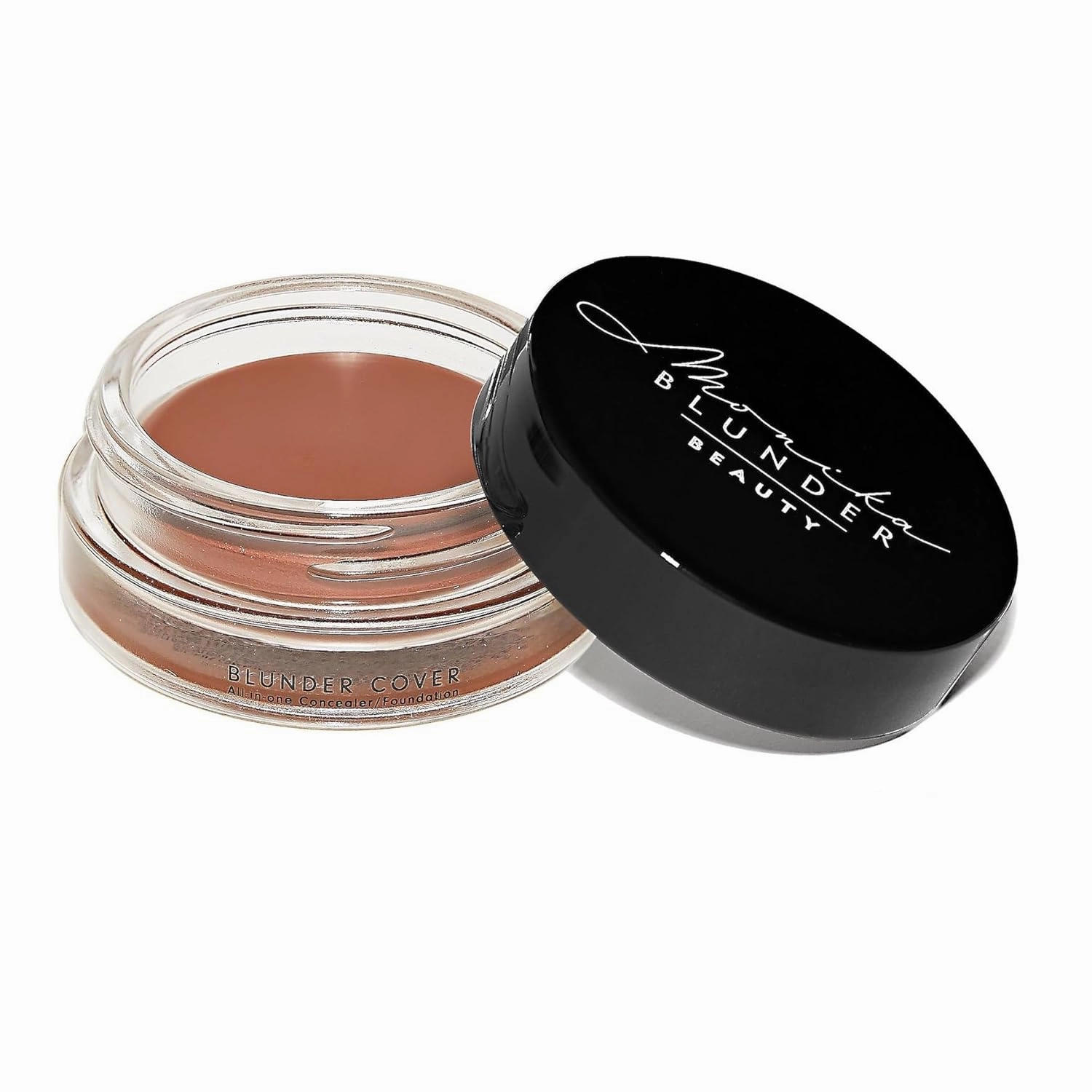 Monika Blunder Beauty - Blunder Cover Foundation Concealer - Shade: 8 - Acht - Deep/Dark with Red Undertones - Clean Beauty, All-In-One, Cruelty-Free, Vegan - 0.62 oz