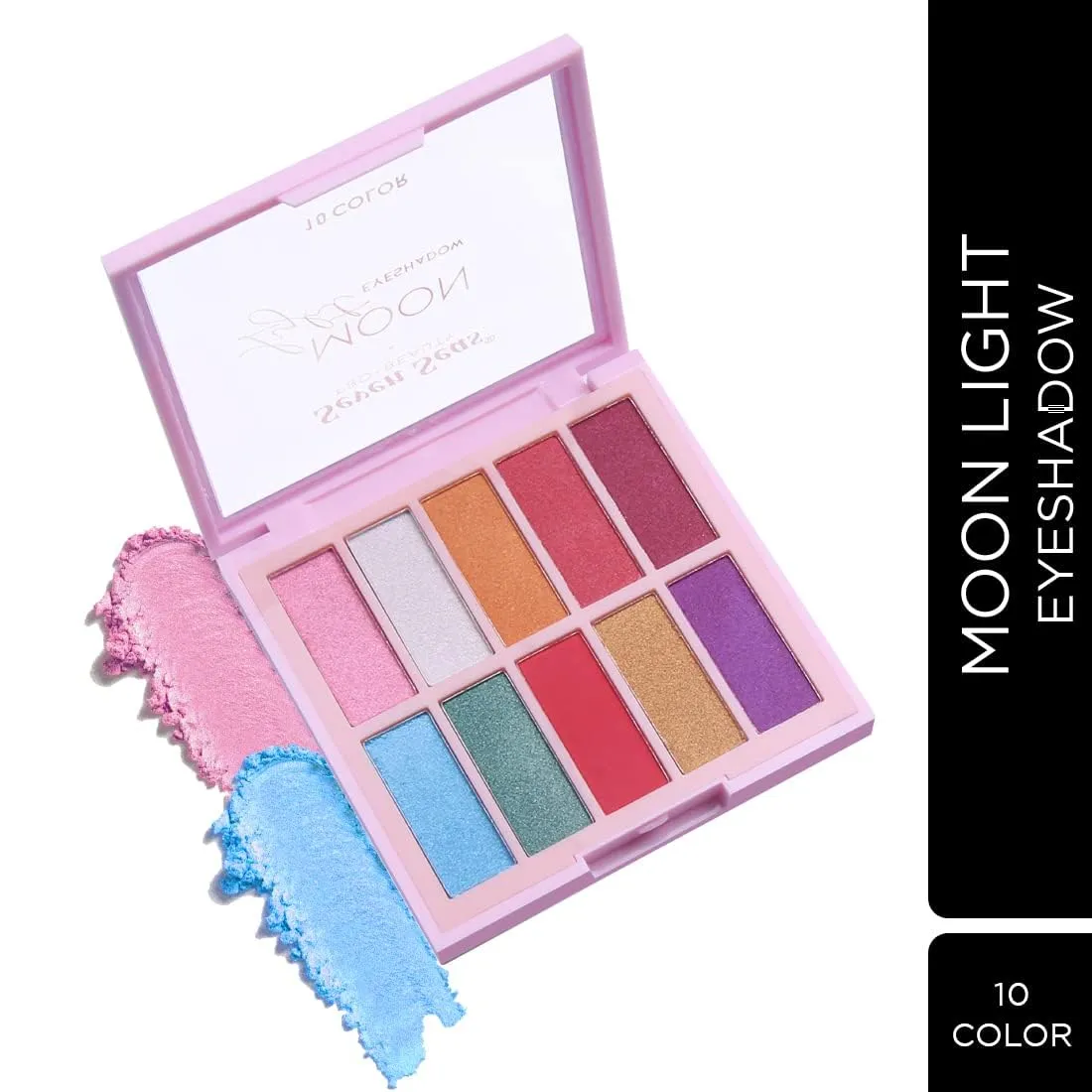 Moon Light Eyeshadow 10 Pigmented Colors Eyeshadow Palette| Long Wearing And Easily Blendable Eye Makeup Palette | Matte,Shimmery & Metallic Finish (Skin)