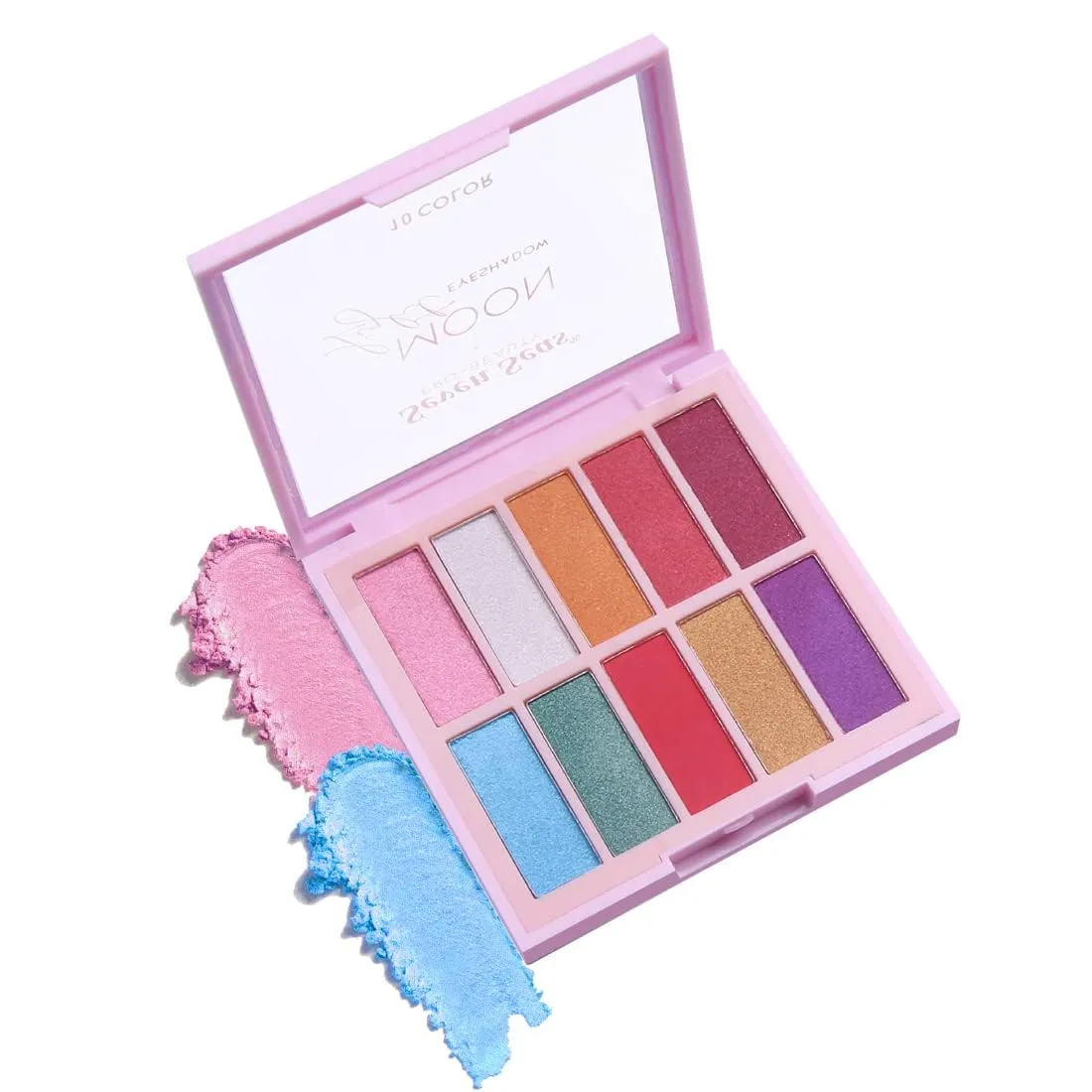 Moon Light Eyeshadow 10 Pigmented Colors Eyeshadow Palette| Long Wearing And Easily Blendable Eye Makeup Palette | Matte,Shimmery & Metallic Finish (Skin)