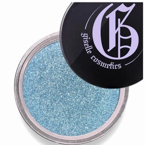 Moon Blue Eye Makeup: Organic Eye Shadow Palette, Glitter Highlighter Powder, Blue Eyeshadow, Loose Powder Makeup, Single Eyeshadow
