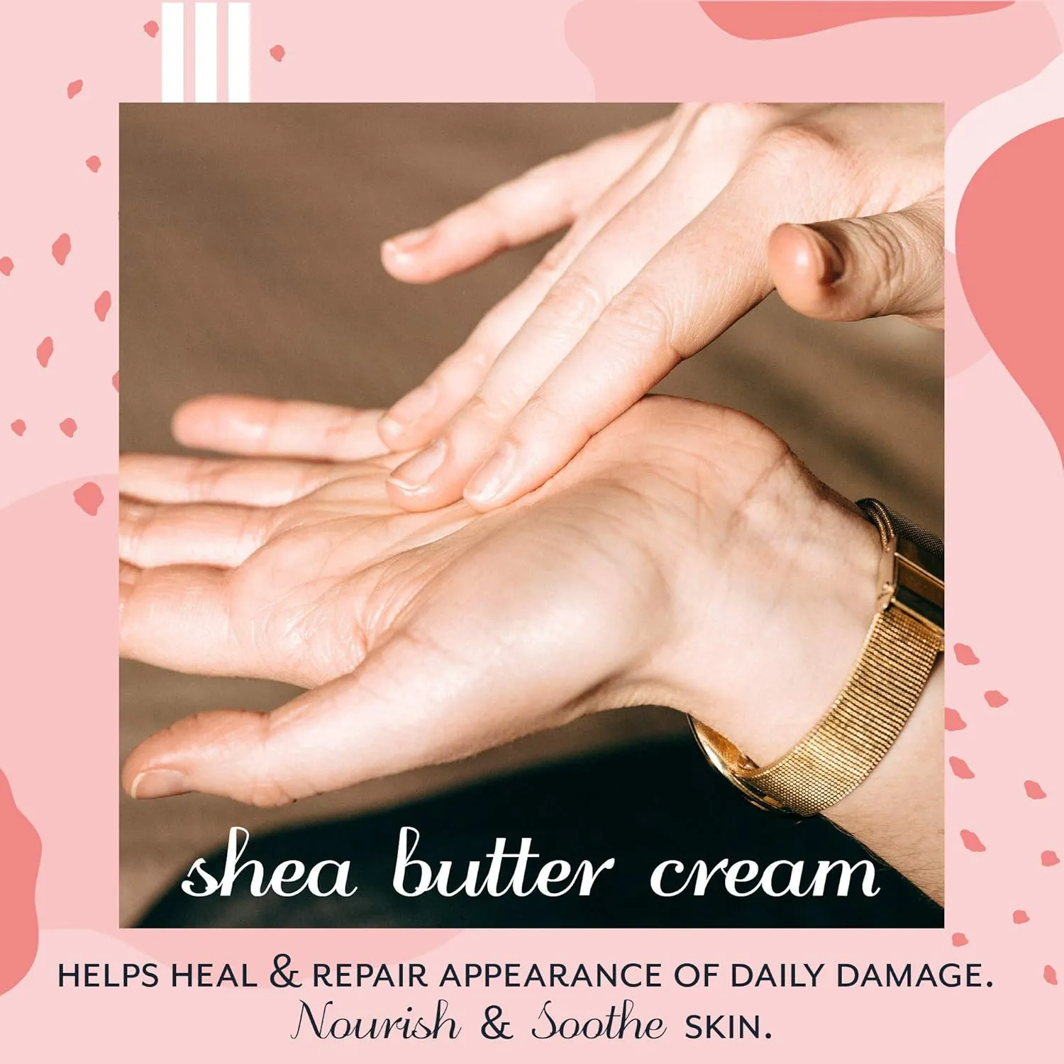 Mother's Shea Whipped Shea Butter (Rose, 2 Oz Tins - Set of 3) 100% Pure Raw Unrefined African Shea - Organic, Sustainably-Sourced Ingredients - Natural Skin & Hair Care
