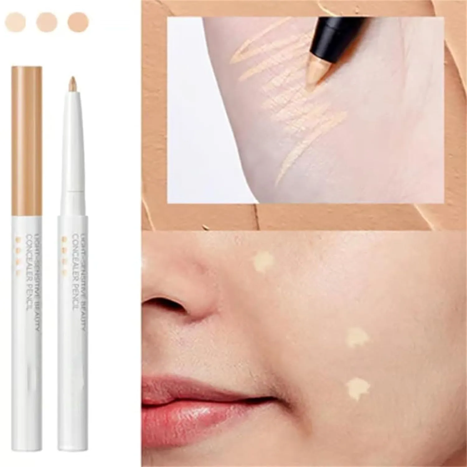 Multifunctional Concealer Stick, Multifunctional Concealer Stick, Lip Liner, Change the Lip Line, for Dark Circles