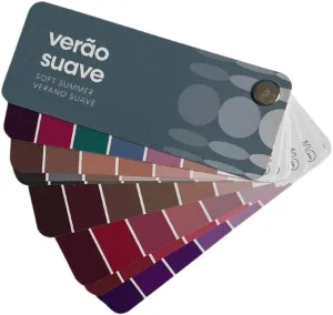 Multilingual Soft Summer Palette Color Fan by Studio Immagine, Personalized Color Guide for Cost Saving. Smart Shopping, Outfit & Wardrobe Planning; Verão Suave/Verano Suave