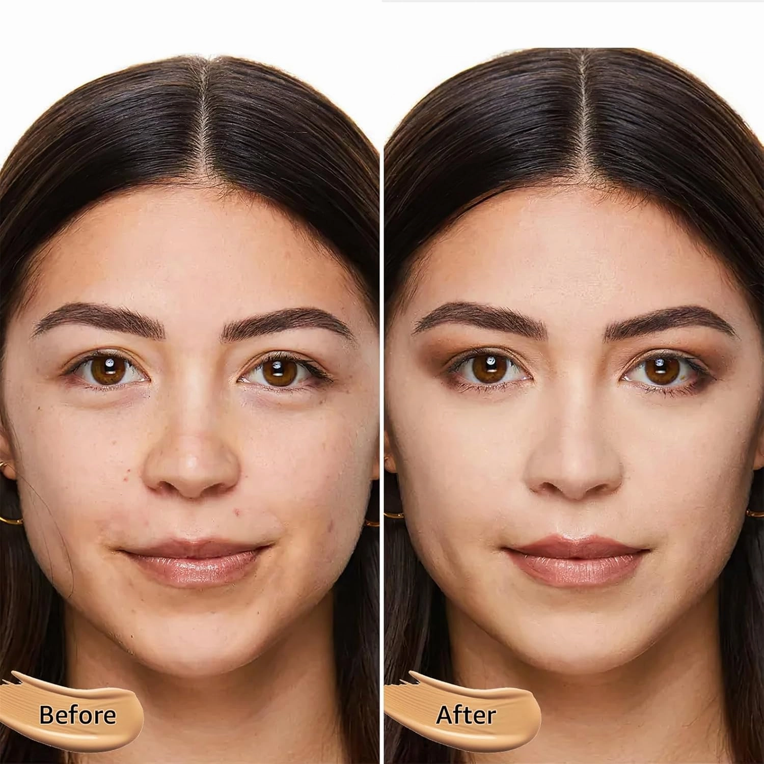Mushroom Head Air Cushion CC Cream - BB Cream Face Makeup Foundation for Mature Skin Moisturizing Concealer Brighten Long-Lasting, Even Skin Tone for All Skin Types (2PCS Buff Beige)