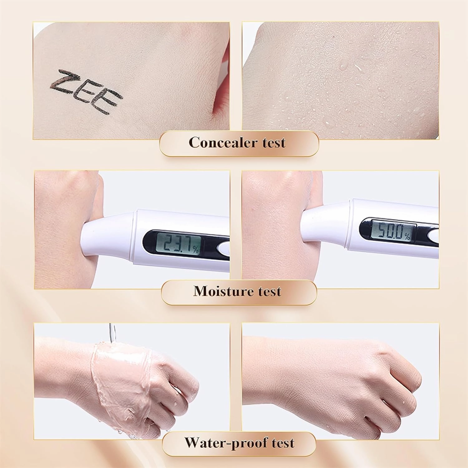 Mushroom Head Air Cushion CC Cream - BB Cream Face Makeup Foundation for Mature Skin Moisturizing Concealer Brighten Long-Lasting, Even Skin Tone for All Skin Types (2PCS Buff Beige)