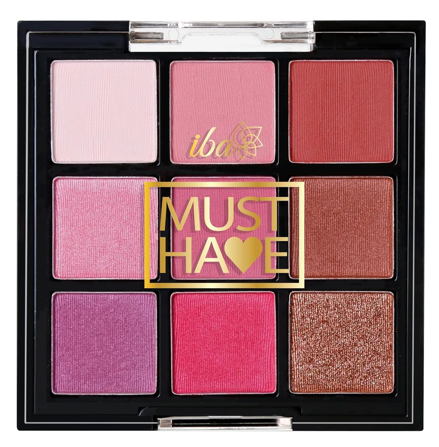Must Have Limitless Looks Eyeshadow Palette - Peach Glam | 9 Colours Eyeshadow Palette | Shimmer & Metallic Finish Shades | Halal Certified & Vegan Makeup - 10.8g (Pink Sunset, 10.8GM)