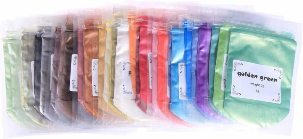 Nail Art Makeup Pigment Set 30 Colors Powder Nail Highlighter Fine Glitter Metallic Foil Size