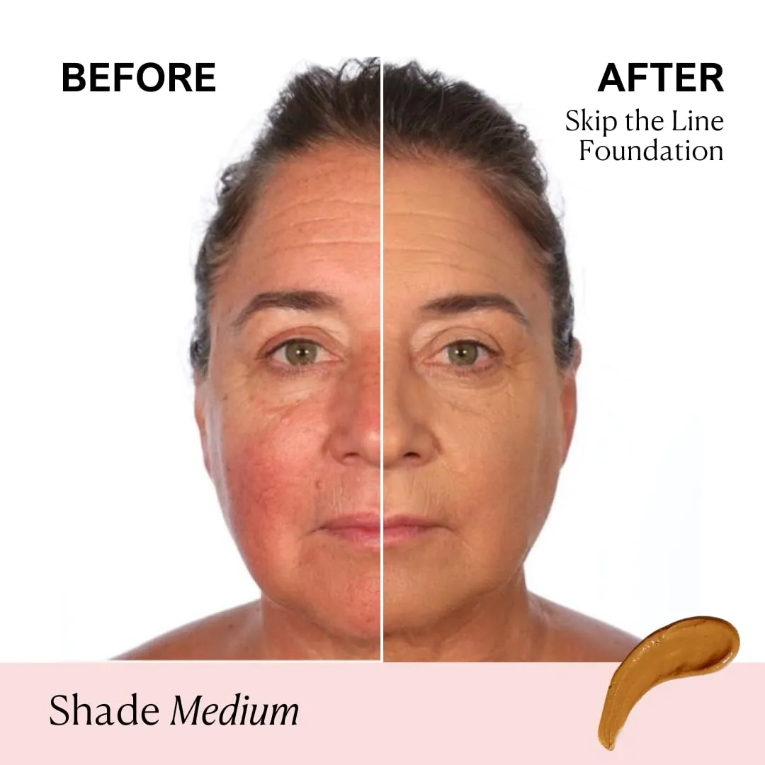 Nakery Full Coverage Plumping Liquid Foundation - Serum Infused Makeup with Niacinamide & Hyaluronic Acid for All Skin Types - Medium