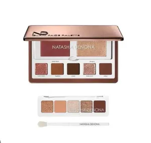 Natasha Denona Glam Face Palette Dark & Mini Nude Eyeshadow Kit   Bonus Premium Korean Sheet Masque with Collagen
