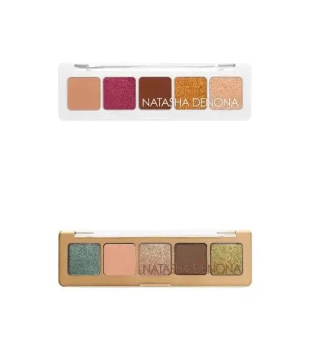 Natasha Denona MINI SUNSET & MINI STAR EYESHADOW PALETTE   Bonus Premium Korean Sheet Masque with Collagen
