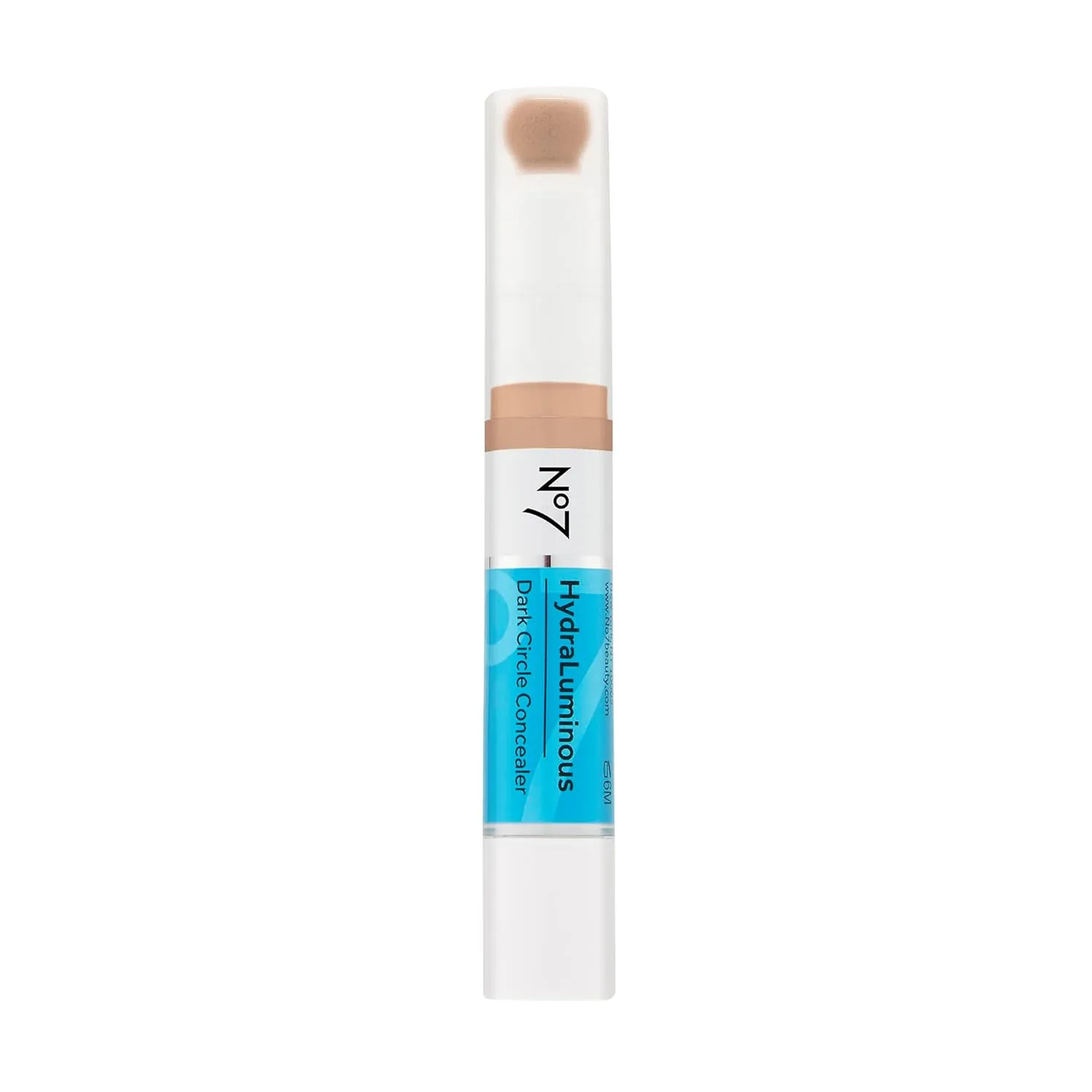 No7 Hydraluminous Concealer - Full-Coverage Under Eye Concealer for Dark Circles with Caffeine & Ceramides - Hydrating & Brightening Eye Makeup - Shade 5 (3.9ml)
