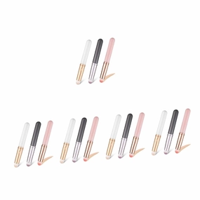 NOLITOY 15pcs Concealer Brushes Lids Soft Synthetic Makeup Tools for Precise under Eye and Lip Coverage for Liquid Powder Cosmetics Travel-friendly Design
