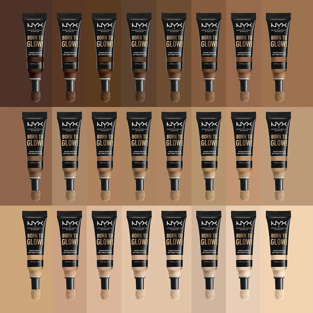 NYX PROFESSIONAL MAKEUP Born To Glow Radiant Concealer, Medium Coverage - Warm Caramel