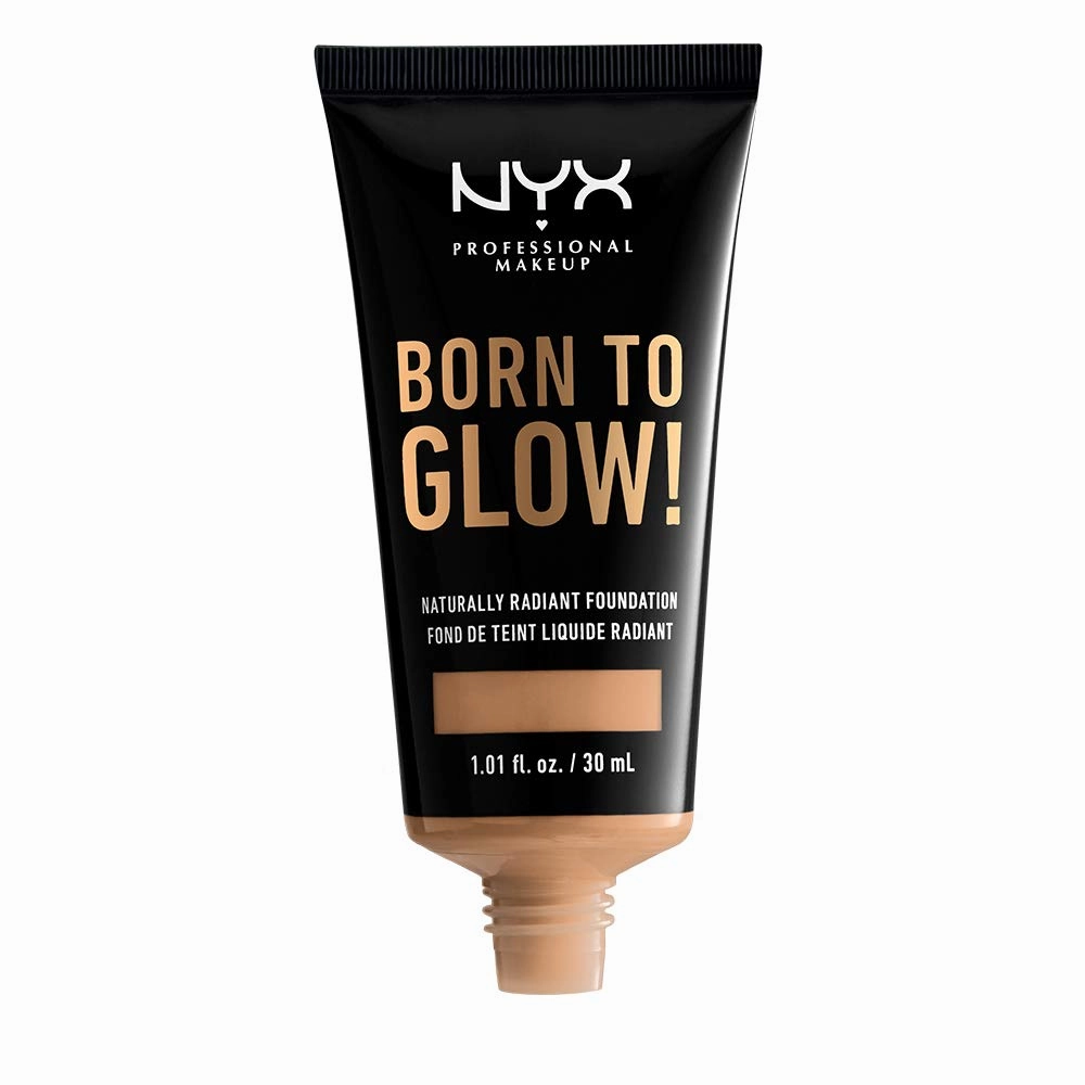 NYX PROFESSIONAL MAKEUP Born To Glow Naturally Radiant Foundation, Medium Coverage - Neutral Buff