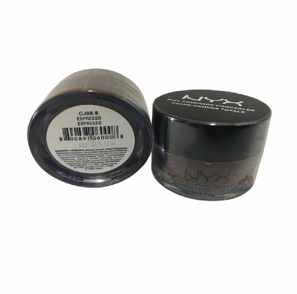 Pack of 2 NYX Above & Beyond Full Coverage Concealer, CJ08.8 Espresso