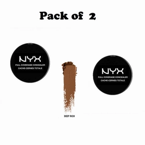 Pack of 2 NYX  Full Coverage Concealer, Deep Rich CJ08.6
