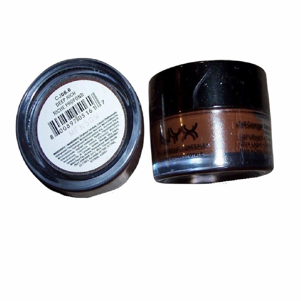 Pack of 2 NYX  Full Coverage Concealer, Deep Rich CJ08.6