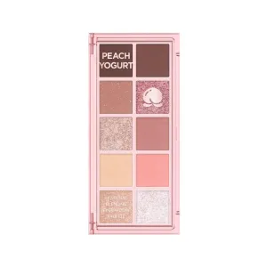 Peach C Seasonal Blending Eyeshadow Palette 06 Peach Yogurt | Creamy Peach & Berry Pinks with Matte, Shimmer & Glitter Finishes | K-Beauty Palette for Feminine Daily Glow