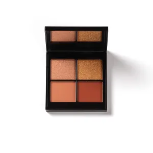 PHASE ZERO Makeup Quad Eyeshadow Palette - San Blas - 5.2g / 0.183 Oz. - Pigmented, Warm and Vibrant Eyeshadow Palette with Selection of Matte and Shimmer Pigments