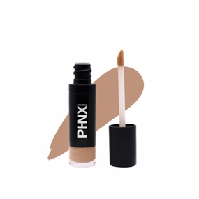 PHNX Cosmetics Liquid Concealer - [CHAMPAGNE] C25 Liquid. Medium Coverage. Quick Dry. Can Be Used To Contour. Water Resistant. Longwear Formula. Anti-Aging Formula with Collagen Helps Reduce Puffiness