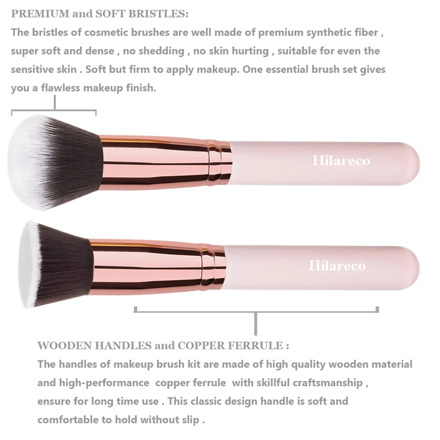 PHOERA Makeup Set - Full Coverage Foundation, Primer, Powder, Concealer & Kabuki Makeup Brushes - 2 Makeup Sponge (Nude   Warm Peach)