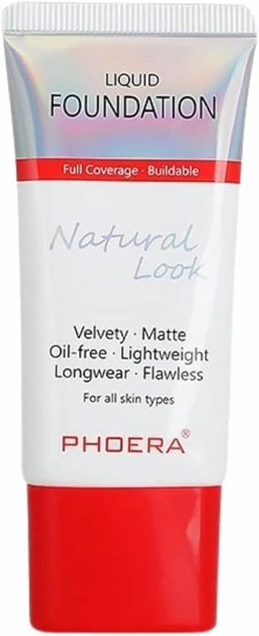 Phoera Foundation Full Coverage Makeup Set - 24hr Long Lasting Oil Control - Same Foundation Smarter Packaging (102 Nude)