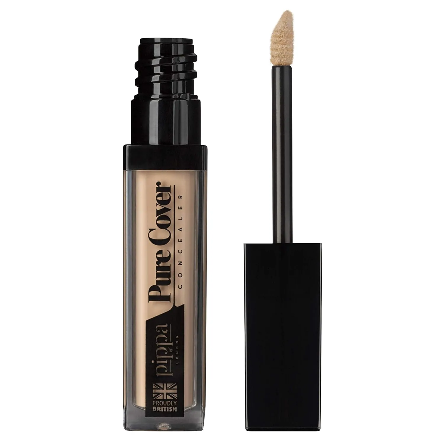 Pippa of London Pure Cover Full Coverage Concealer - Moisturising Colour Corrector Concealer - Matte Finish Under Eye Concealer - Long-Lasting Liquid Concealer - Lightweight Oil-Free Scar Concealer